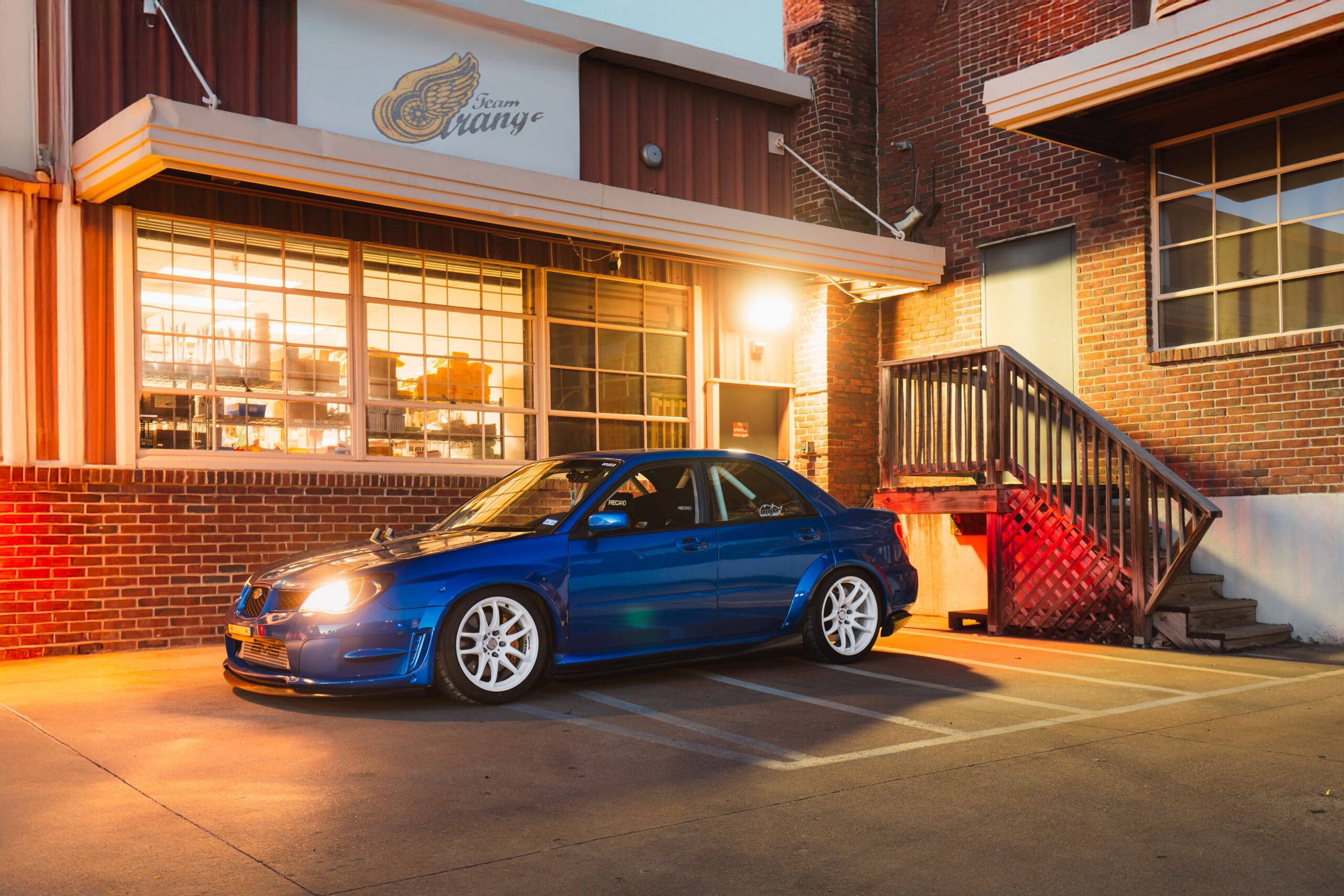 A Sideways, Straight-Six, Subaru Impreza WRX