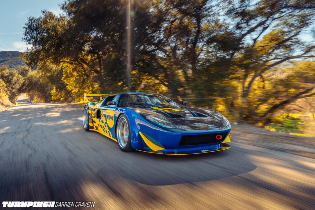 Turnpike Darrien Craven Throtl GT-12 Throtl's Ford GT front three quarter rolling