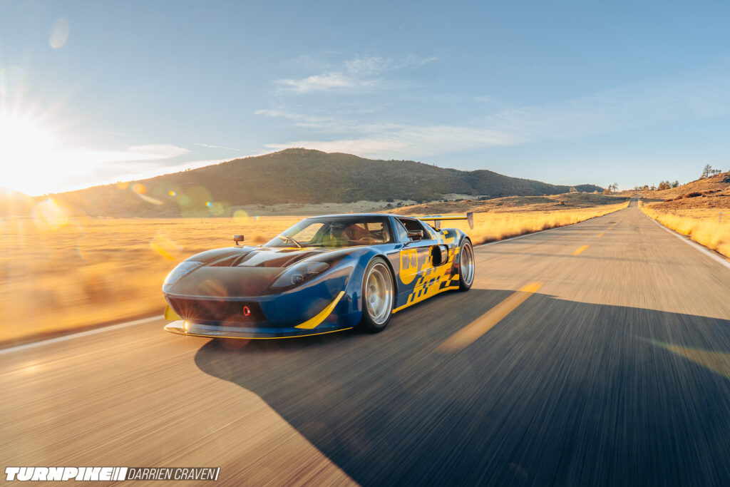 Turnpike Darrien Craven Throtl GT-26 Throtl's Ford GT front three quarter rolling