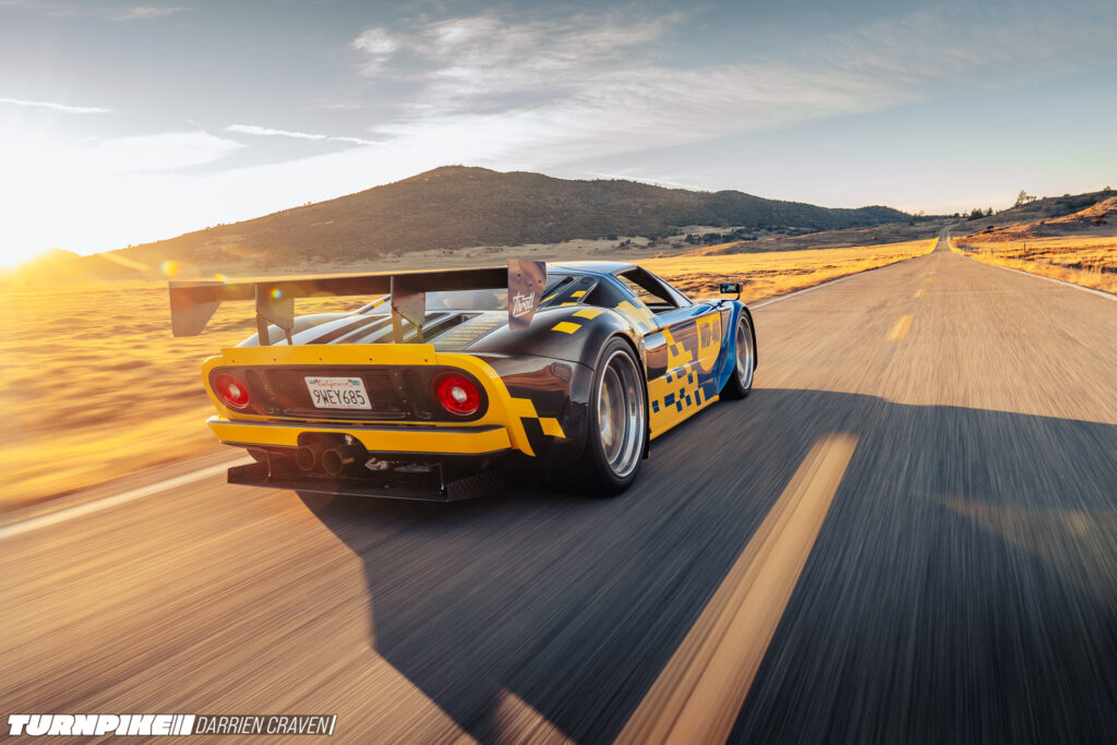 Turnpike Darrien Craven Throtl GT-28 Throtl's Ford GT rear three quarter rolling