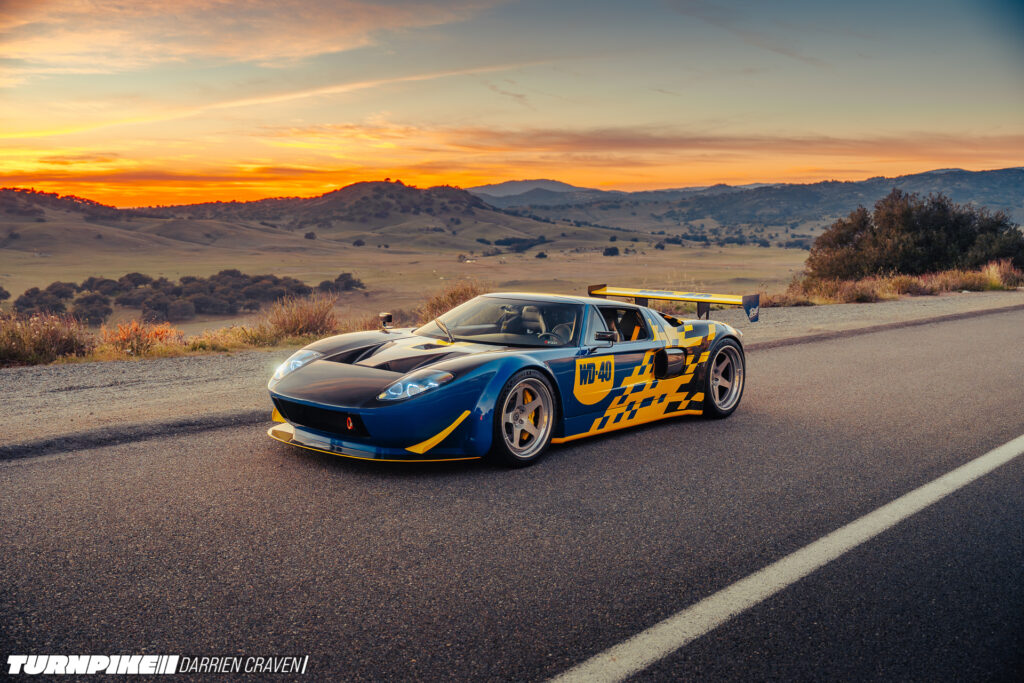 Turnpike Darrien Craven Throtl GT-30 Throtl's Ford GT front three quarter