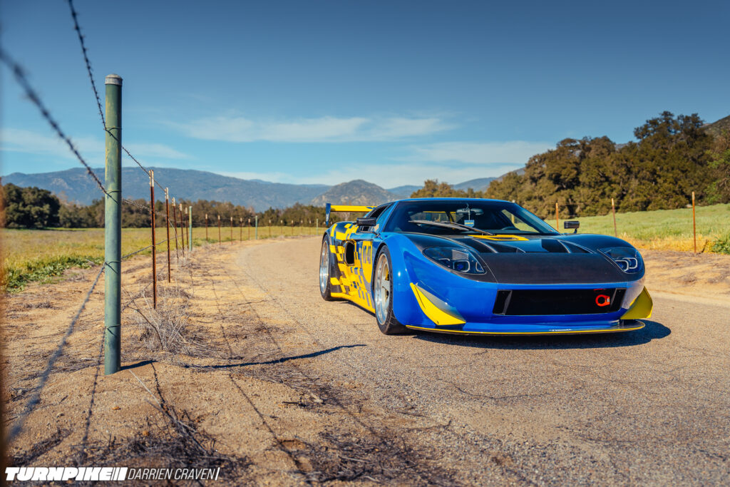 Turnpike Darrien Craven Throtl GT-8 Throtl's Ford GT front quarter angle