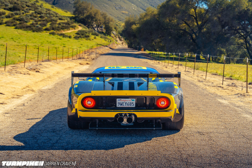 Turnpike Darrien Craven Throtl GT-9 Throtl's Ford GT rear straight on