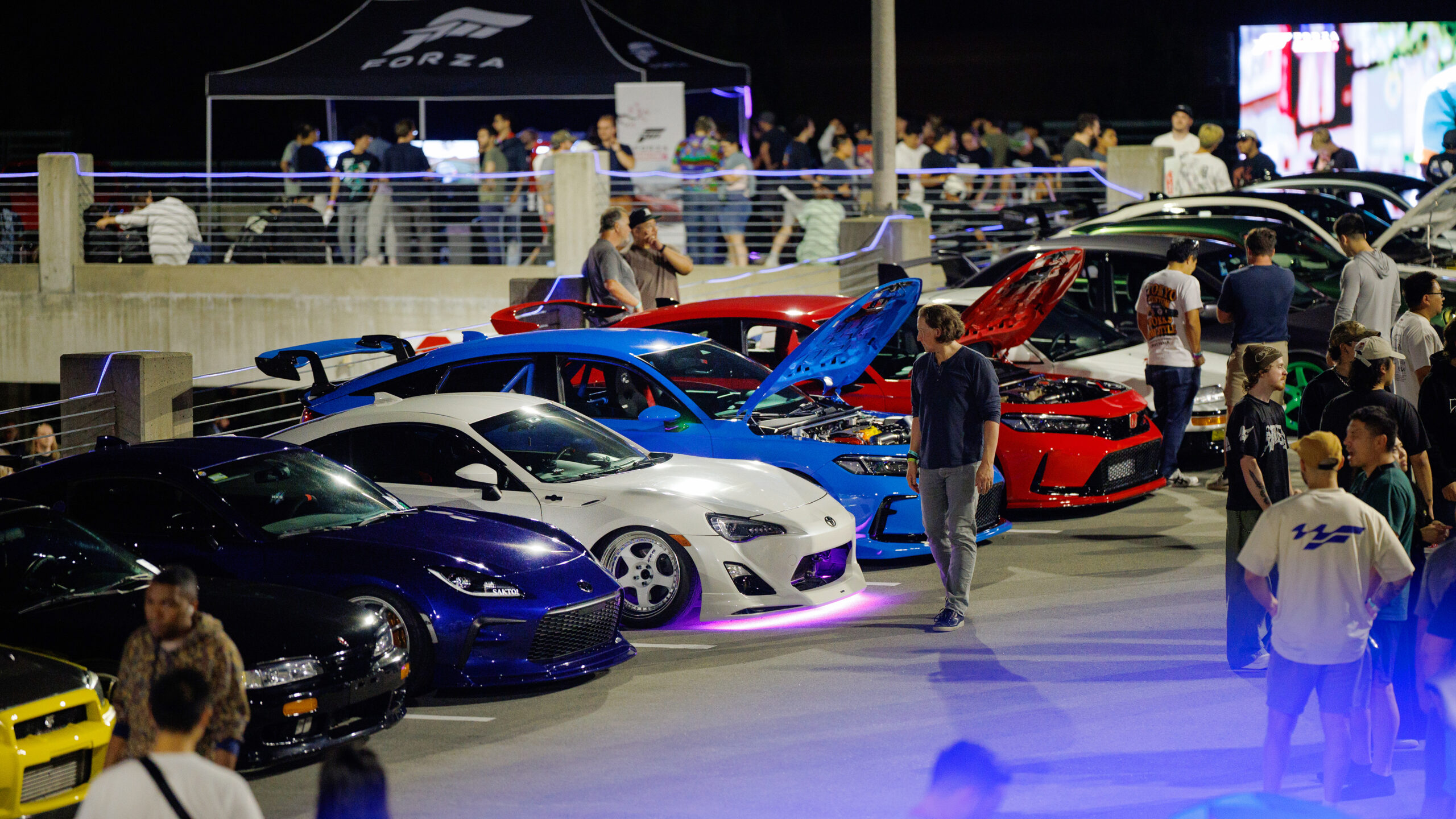 Forza Meets Real Life: Type S Night Lights Seattle